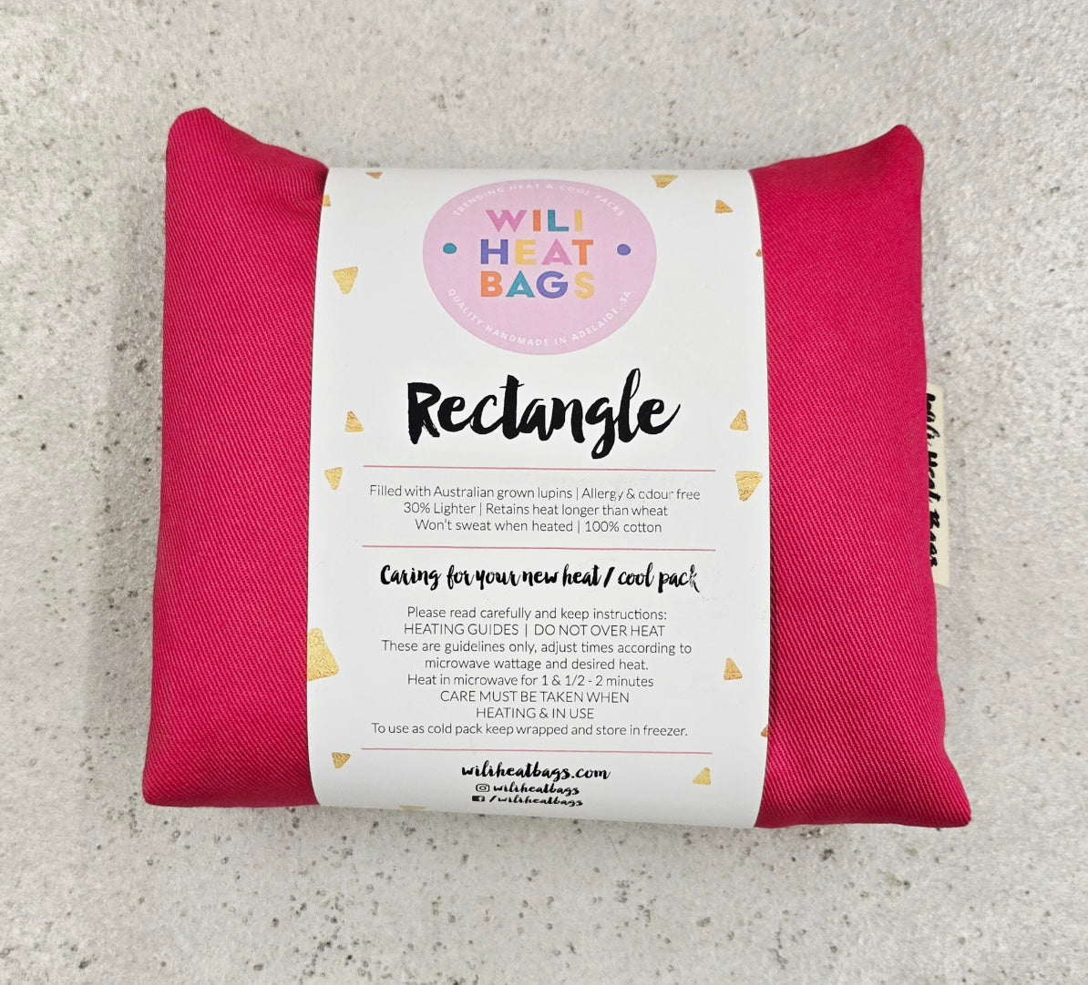 Rectangle Heat Pack - Pink