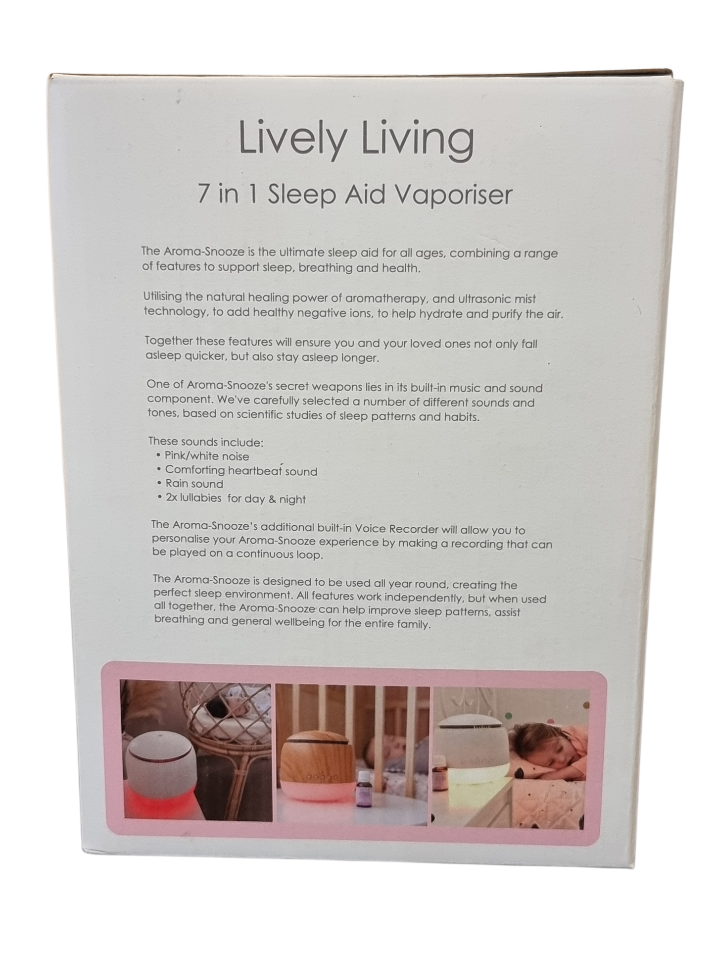 AROMA-SNOOZE - 7-IN-1 SLEEP AID DIFFUSER