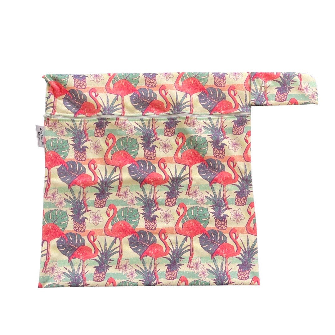 Tropical Flamingos Wet Bag - XL