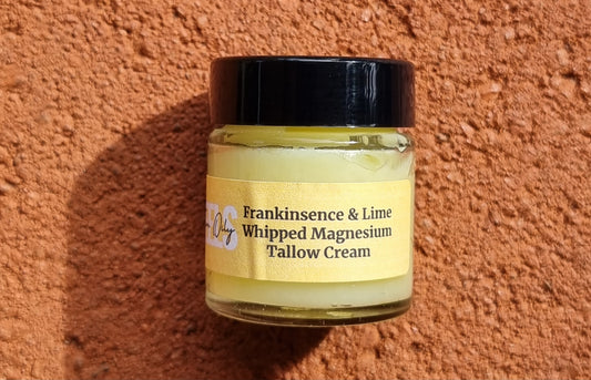 FRANKINCENSE & LIME WHIPPED MAGNESIUM TALLOW CREAM - 30g