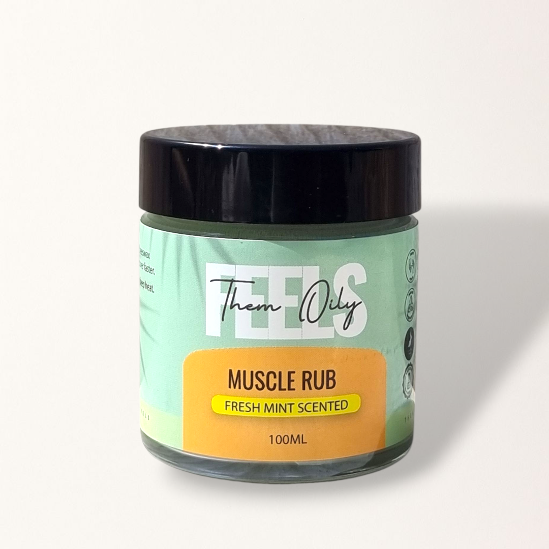 MUSCLE RUB BALM - 100g – Them Oily Feels