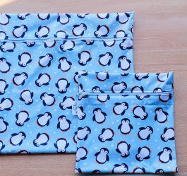 XL Penny Penguin Wet Swim Bag with Strap