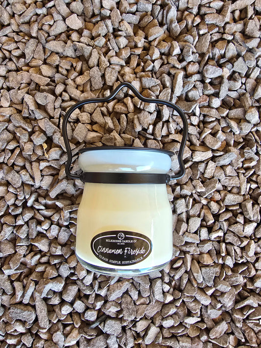 Cinnamon Fireside Cream Jar Milkhouse Candle