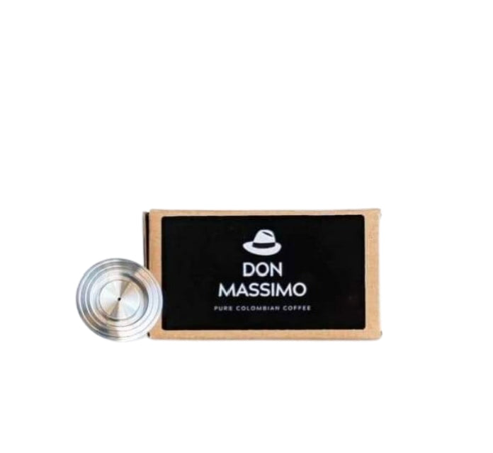 1 x Nespresso Compatible Reusable Coffee Pod Pack made of 100% recyclable stainless steel with accessories.